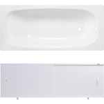 Ванна стальная ВИЗ Reimar 150x70 с экраном Emmy Эко и ножками, белая орхидея