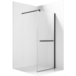 Душевая перегородка Ambassador Walk-in 90х200 прозрачная, черная (15031236)