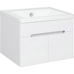 Тумба с раковиной Runo Парма 59х46 2 двери, подвесная, белая (00-00001037, 4620750025731)