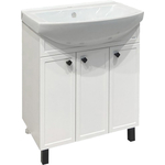 Тумба под раковину Runo Римини 70х28 белая (00-00001255)