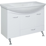 Тумба под раковину Runo Севилья 101х34 белая (00000000598)