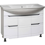 Тумба под раковину Runo Стиль 103х35 белая (00000001118)