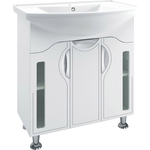 Тумба с раковиной Runo Толедо 76х49 белая (00000001039, 4620008197470)