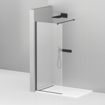 Душевой уголок Cezares Liberta L-1 90х120 прозрачный, черный (LIBERTA-L-1-90-120-C-NERO)