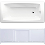 Ванна стальная Kaldewei Cayono 749 170x70 с экраном Emmy Бриз и ножками