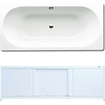 Ванна стальная Kaldewei Classic Duo 107 Easy-Clean 170х75 с экраном Emmy Бриз и ножками