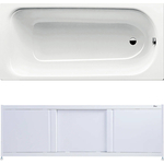 Ванна стальная Kaldewei Saniform Plus 363-1 170x70 с экраном Emmy Бриз и ножками