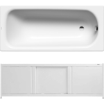 Ванна стальная Kaldewei Saniform Plus 373-1 170x75 с экраном Emmy Бриз и ножками