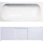 Ванна стальная ВИЗ Tevro 170х70 с экраном Emmy Бриз и ножками, белый лотос