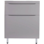 Тумба под раковину Style line Бергамо мини 70х35 Люкс Plus напольная, серая (СС-00002312)