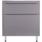 Тумба под раковину Style line Бергамо мини 80х35 Люкс Plus напольная, серая (СС-00002315)