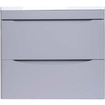 Тумба под раковину Style line Бергамо мини 60х35 Люкс Plus подвесная, серая (СС-00002317)