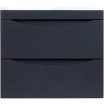 Тумба под раковину Style line Бергамо мини 60х35 Люкс Plus подвесная, черная (СС-00002318)