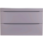 Тумба под раковину Style line Бергамо мини 80х35 Люкс Plus подвесная, серая (СС-00002323)