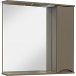 Зеркальный шкаф Runo Афина 80х75 правый, бежевый (00-00001216)