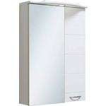 Зеркальный шкаф Runo Кипарис 50х75 белый (00000000800)