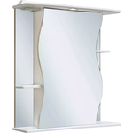 Зеркальный шкаф Runo Лилия 60х75 правый, белый (00000000029)