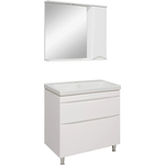 Мебель для ванной Runo Афина 80х46 напольная, белая