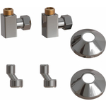 Подключение угловое Point гайка / штуцер 3/4" х 1/2" хром (PN00012)