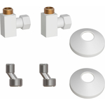 Подключение угловое Point гайка / штуцер 3/4" х 1/2" белый (PN00012W)