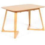 Стол раскладной TetChair Vaku (Ваку) основание бук, столешница мдф, 80x120+40x75 см натуральный
