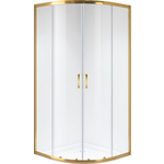 Душевой уголок Niagara Nova 90x90 прозрачный, желтое золото (64060811GOLD)