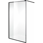 Душевая перегородка Niagara Nova 100x195 прозрачная с рисунком, черная (NG-687-10BLACK)