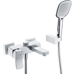 Смеситель для ванны Wasserkraft Aller белый / хром (1061WHITE)