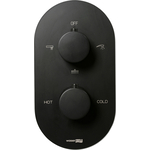 Термостат для ванны Wasserkraft Elbe черный soft-touch (7444 Thermo)