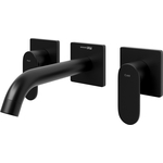 Смеситель для раковины Wasserkraft Elbe черный soft-touch (7445)