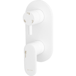 Смеситель для ванны Wasserkraft Mindel белый soft-touch (8571)