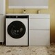 Тумба с раковиной Style line Даллас Люкс 58 (120R) напольная, под стиральную машину, белая эмаль (СС-00002338 + 2000949237428)