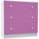 Комод МДК Феникс с 3-мя ящиками розовый (КМ1Ф-Р)