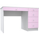 Стол письменный МДК Феникс 1 Светло розовый (СТ4Ф-1СР)
