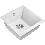 Кухонная мойка Milacio Leon 45 Cuarzo белая (MC.77092)