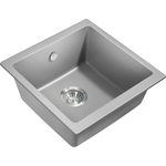 Кухонная мойка Milacio Leon 45 Cuarzo серый металлик (MC.77093)