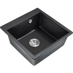 Кухонная мойка Milacio Murcia 51 Cuarzo черная матовая (MC.77021)