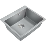 Кухонная мойка Milacio Murcia 60 Cuarzo серый металлик (MC.77013)