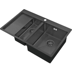 Кухонная мойка ZorG Inox R PVD 5178-2-R графит