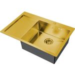Кухонная мойка ZorG Steel Hammer SH 7851-R бронза