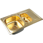Кухонная мойка ZorG Inox SZR-78-2-50 бронза