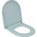 Сиденье для унитаза Ambassador Abner с микролифтом, матовое голубое (102T20801)