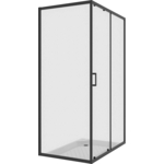 Душевой уголок Niagara Nova 100х80 прозрачный, черный (NG-6881-08 BLACK)