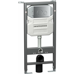 Инсталляция для унитаза Ceramicanova Envision с кнопкой смыва Round хром матовый (CN1001M)