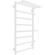 Полотенцесушитель водяной Laris Лавина П9 500х800 правый, с боковым подключением, с полкой, белый муар (73208029БМ)