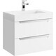 Тумба под раковину Aqwella Cube 70 белая (CUB0107W)