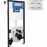 Инсталляция для унитаза Bettoserb Sava Fix Slim с клавишей смыва Smart хром матовый (312921)