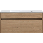 Тумба с раковиной Vincea Chiara 100х43 N.Oak, раковина белая (VMC-2C100NO, VCB-13100W)