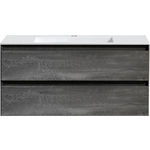 Тумба с раковиной Vincea Luka 100х47 G.Stone, раковина белая (VMC-2L100GS, VCB-13100W)