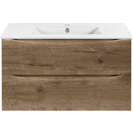 Тумба с раковиной Vincea Mia Slim 90х39 V.Oak (VMC-2MC900S1VO, VBS-13990S1)